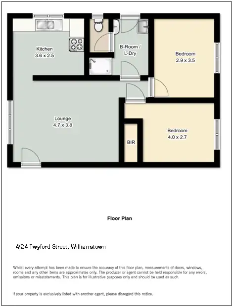 Floorplan of Homely apartment listing, 4/22-24 Twyford Street, Williamstown VIC 3016
