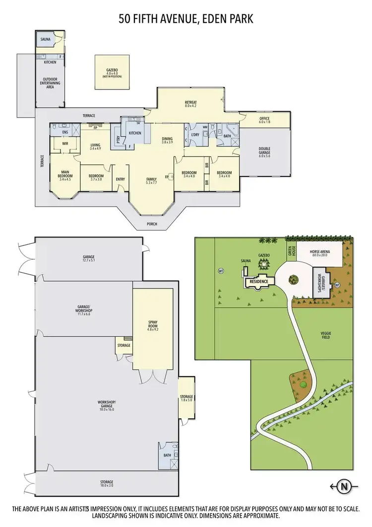 Floorplan of Homely house listing, 50 Fifth Avenue, Eden Park VIC 3757