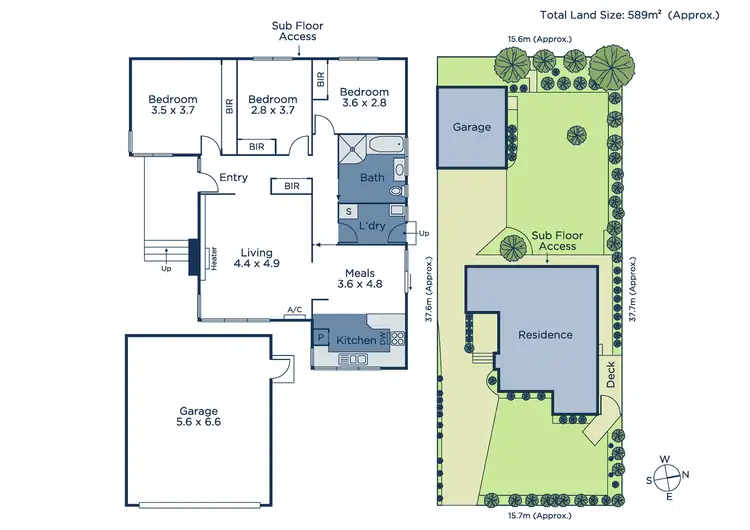 Floorplan of Homely house listing, 12 Lupin Street, Blackburn North VIC 3130