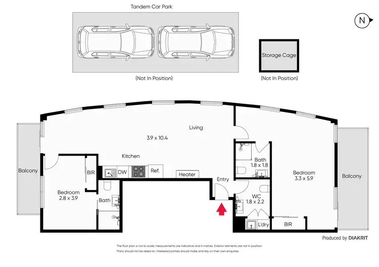 Floorplan of Homely apartment listing, 806/179 Boundary Road, North Melbourne VIC 3051