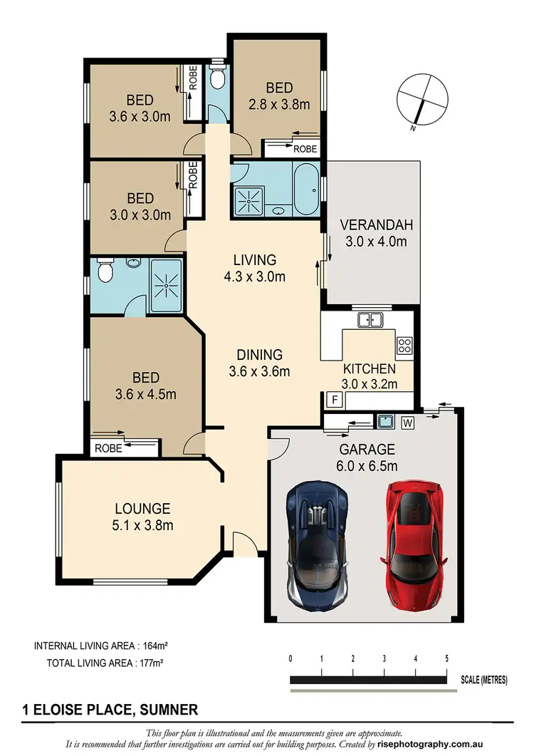 Floorplan of Homely house listing, 1 Eloise Place, Sumner QLD 4074