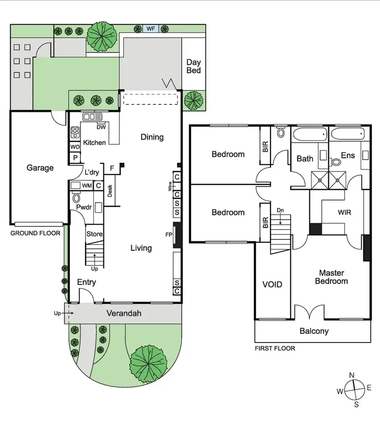 Floorplan of Homely townhouse listing, 6/12 Parkside Street, Elsternwick VIC 3185