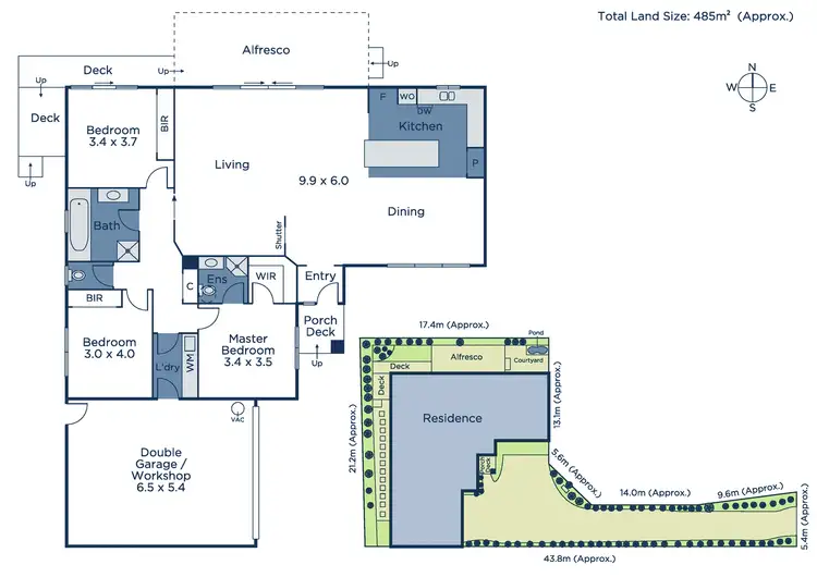 Floorplan of Homely unit listing, 58A Creek Road, Mitcham VIC 3132