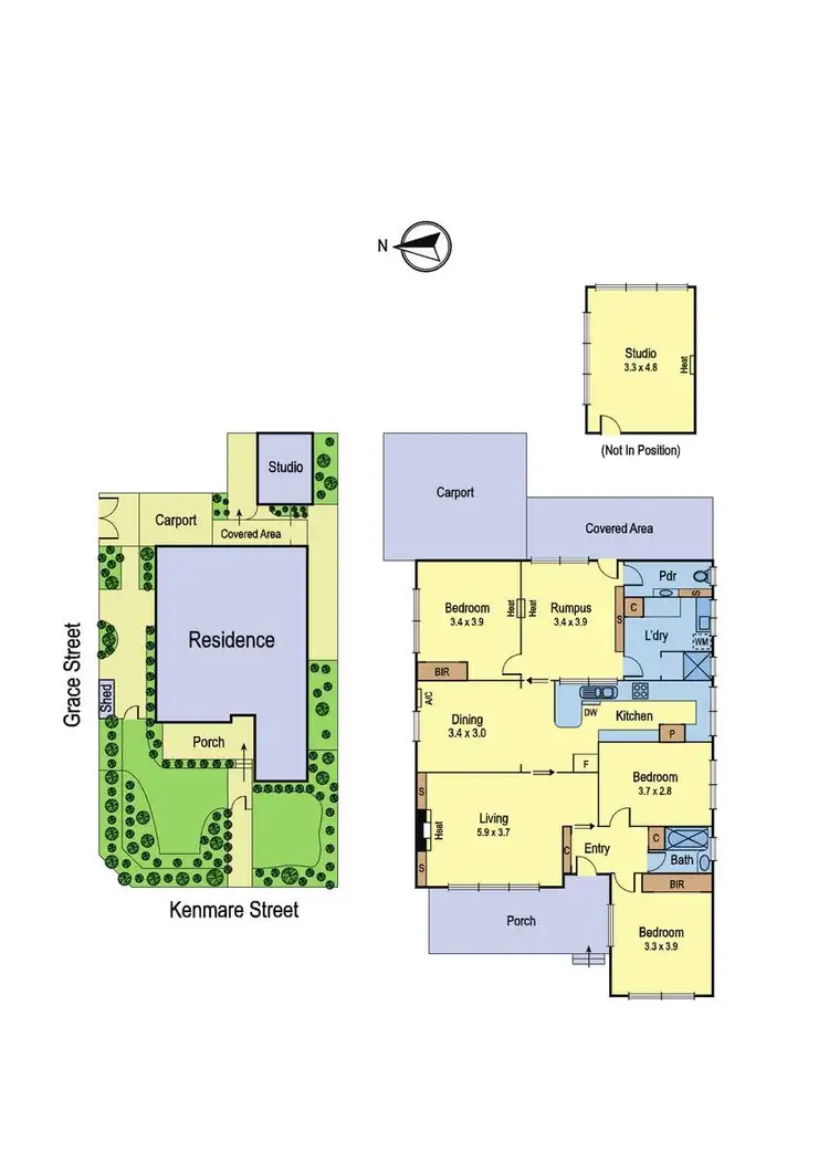 Floorplan of Homely house listing, 54 Kenmare Street, Watsonia VIC 3087