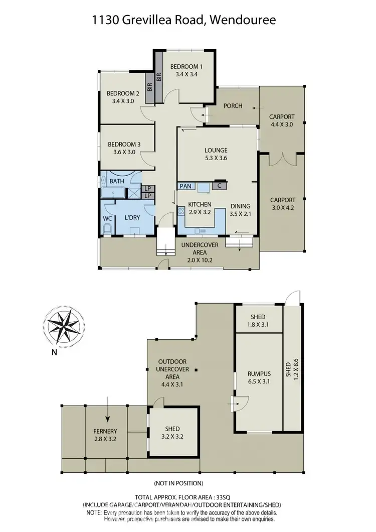 Floorplan of Homely house listing, 1130 Grevillea Road, Wendouree VIC 3355