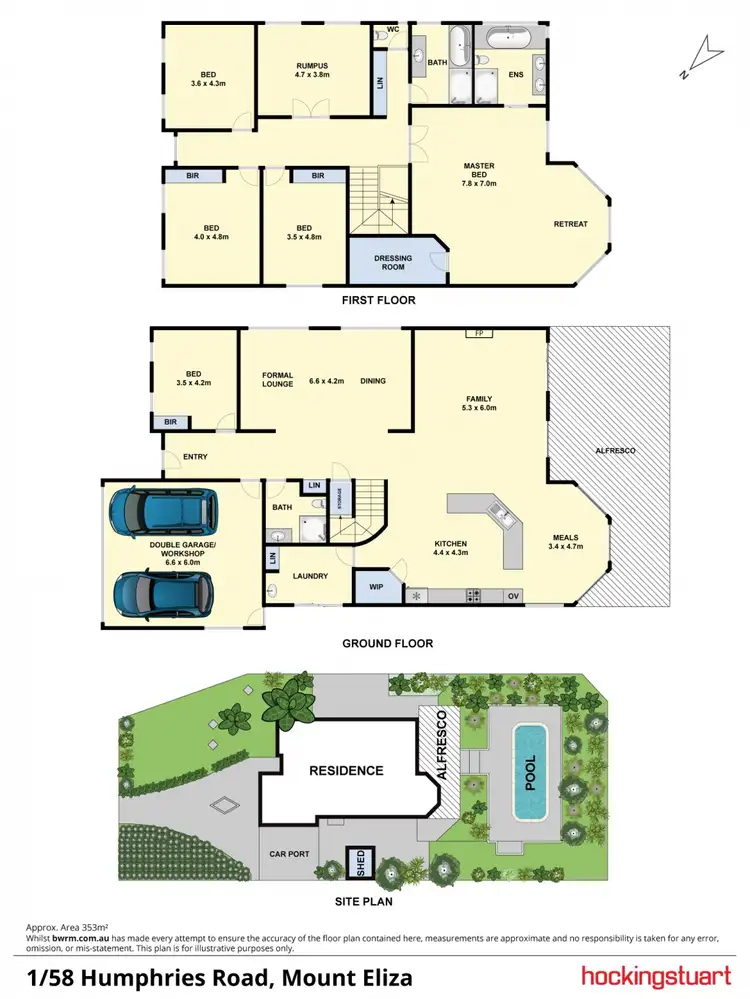 Floorplan of Homely house listing, 1/58 Humphries Road, Mount Eliza VIC 3930