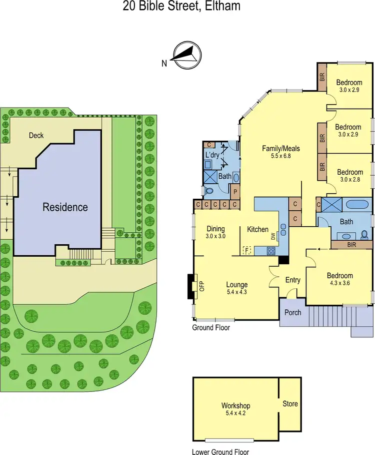 Floorplan of Homely house listing, 20 Bible Street, Eltham VIC 3095