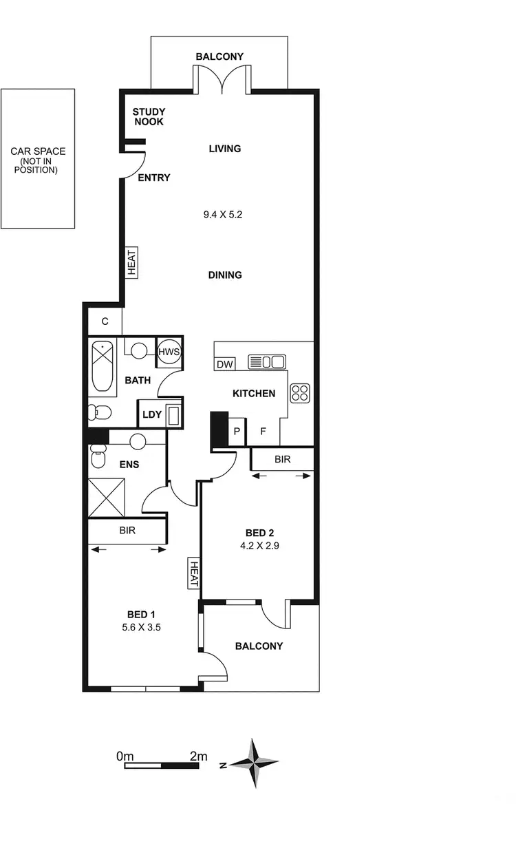 Floorplan of Homely apartment listing, 3/193 Royal Parade, Parkville VIC 3052