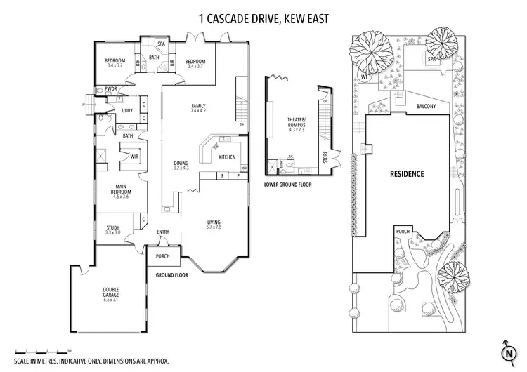Floorplan of Homely house listing, 1 Cascade Drive, Kew East VIC 3102