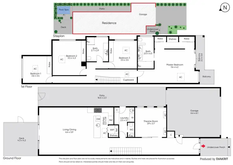 Floorplan of Homely townhouse listing, 3b Abergeldie Avenue, Mckinnon VIC 3204
