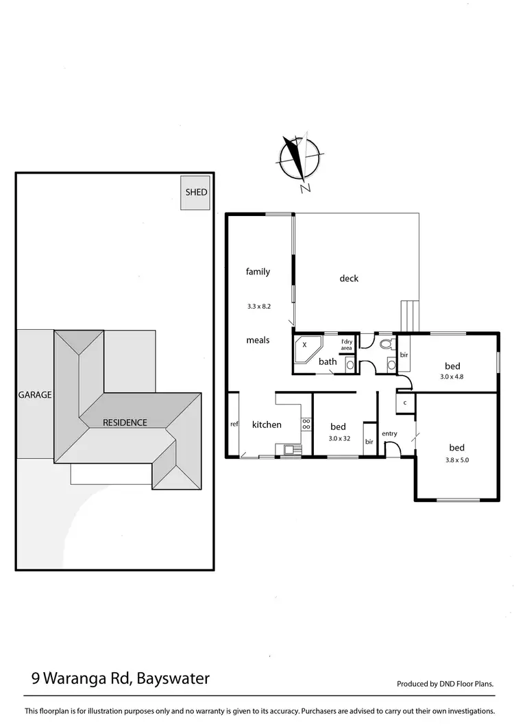Floorplan of Homely house listing, 9 Waranga Road, Bayswater VIC 3153