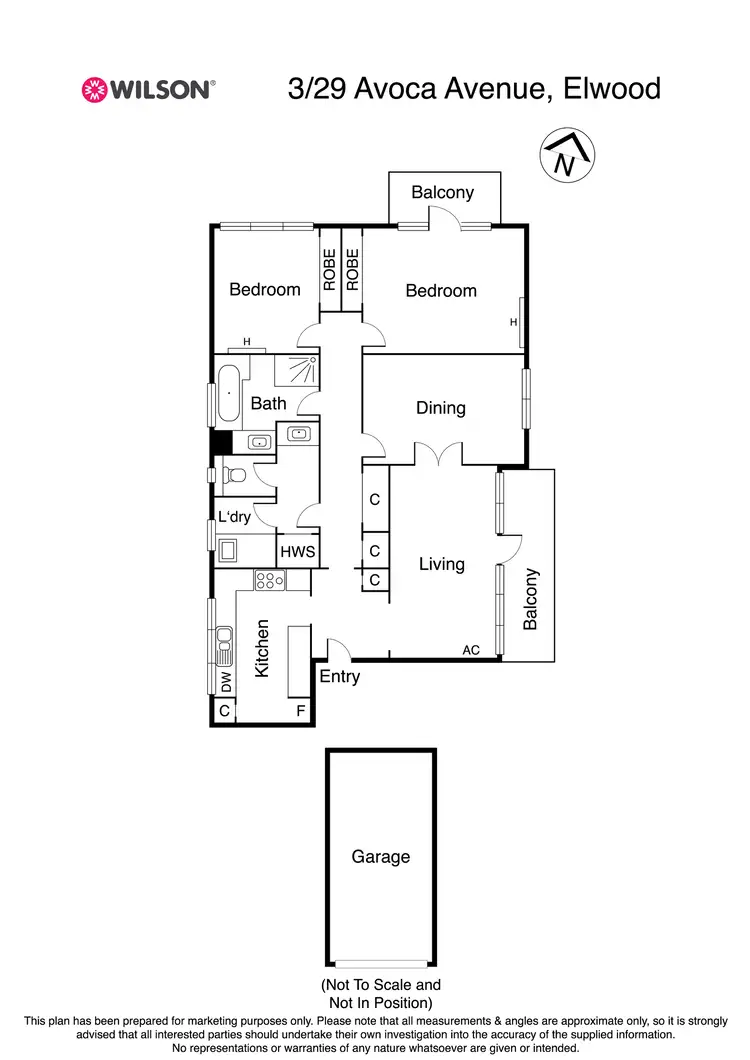 Floorplan of Homely apartment listing, 3/29 Avoca Avenue, Elwood VIC 3184