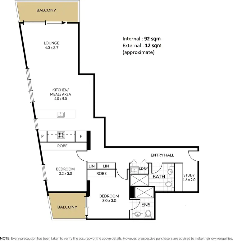 Floorplan of Homely apartment listing, 606/101 Bay Street, Port Melbourne VIC 3207