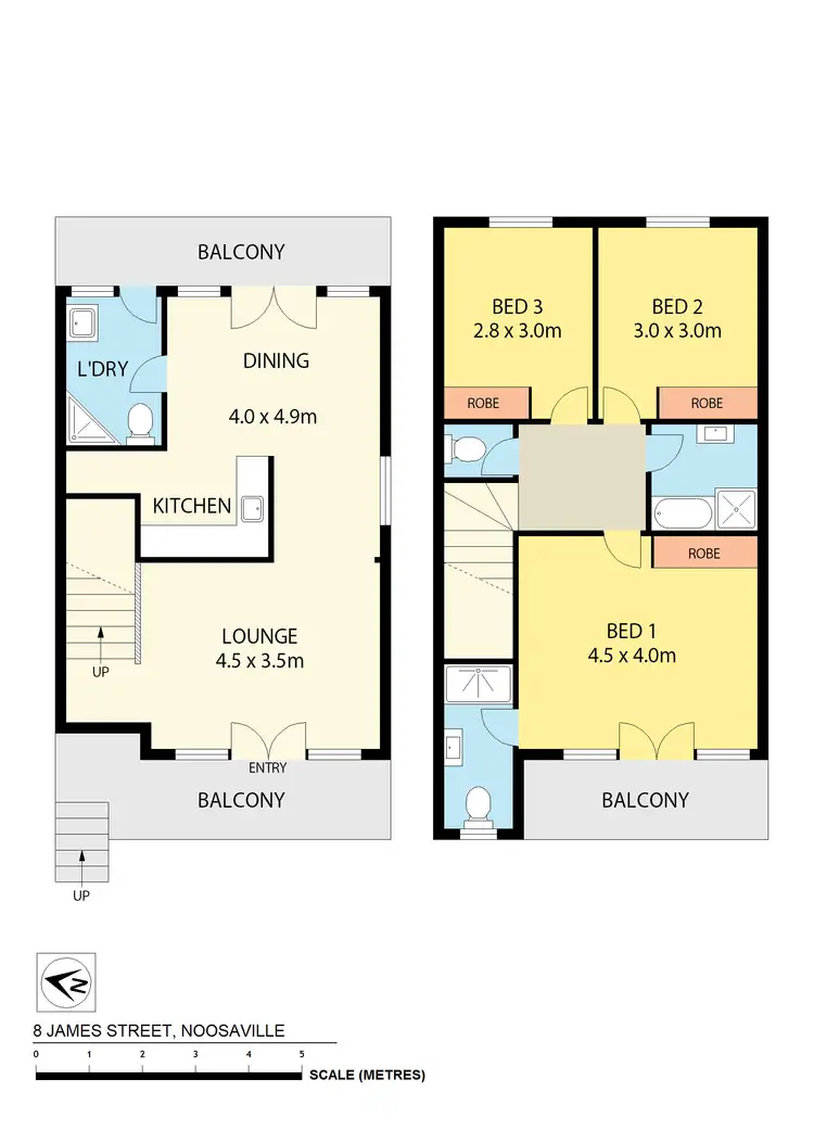 Floorplan of Homely townhouse listing, 36/8 James Street, Noosaville QLD 4566