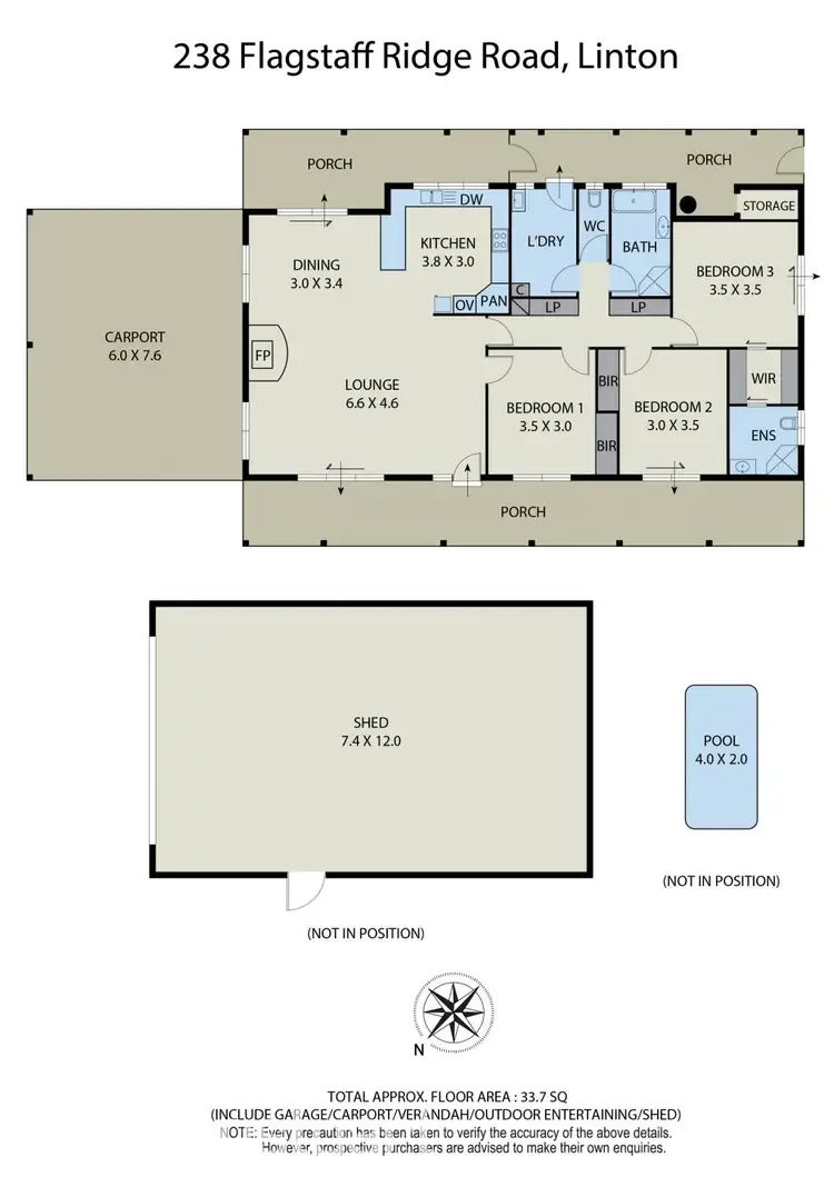 Floorplan of Homely house listing, 238 Flagstaff Ridge Road, Linton VIC 3360