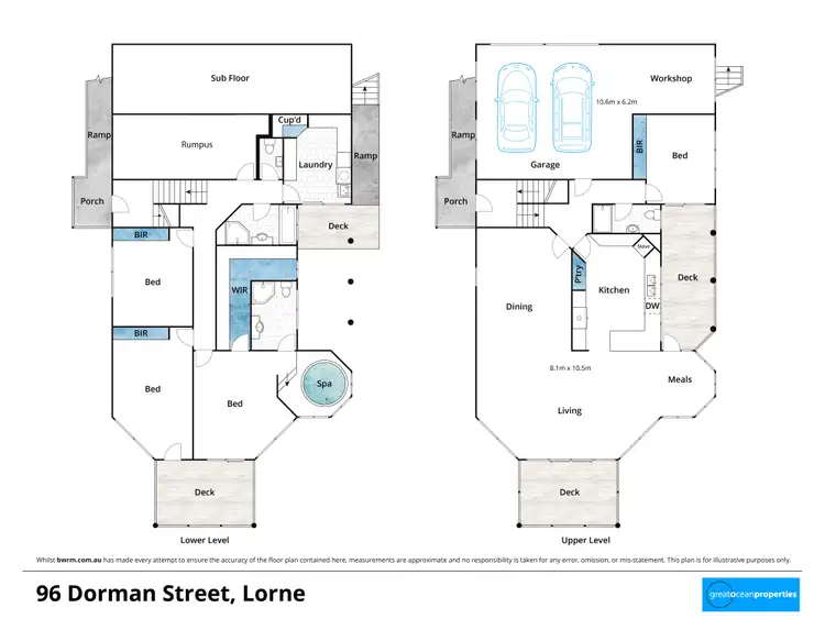 Floorplan of Homely house listing, 96 Dorman Street, Lorne VIC 3232