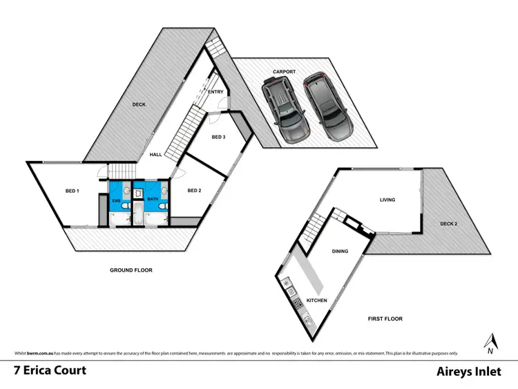 Floorplan of Homely house listing, 7 Erica Court, Aireys Inlet VIC 3231