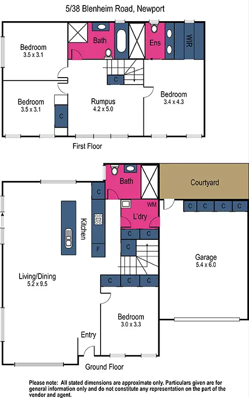 Floorplan of Homely house listing, 5/38 Blenheim Road, Newport VIC 3015