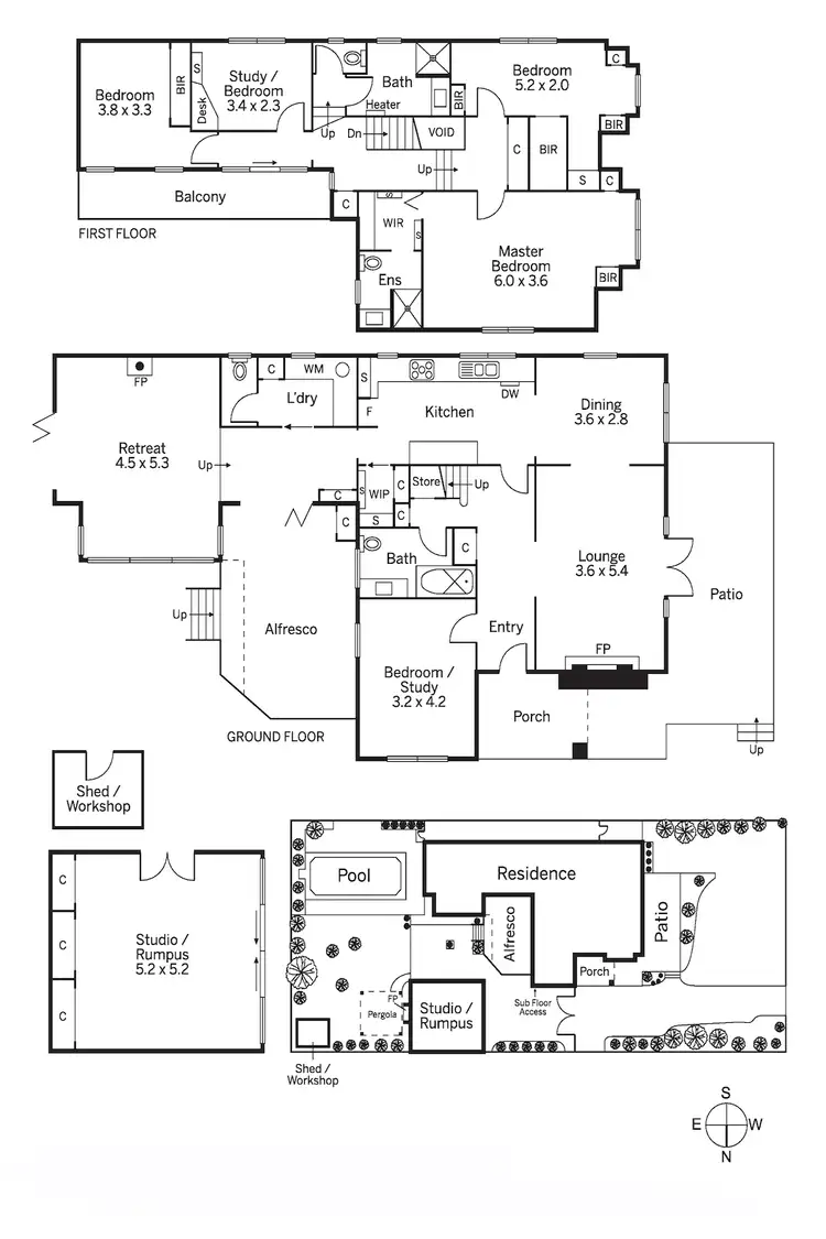 Floorplan of Homely house listing, 5 Hunt Street, Balwyn North VIC 3104
