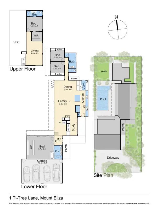 Floorplan of Homely house listing, 1 Ti-Tree Lane, Mount Eliza VIC 3930