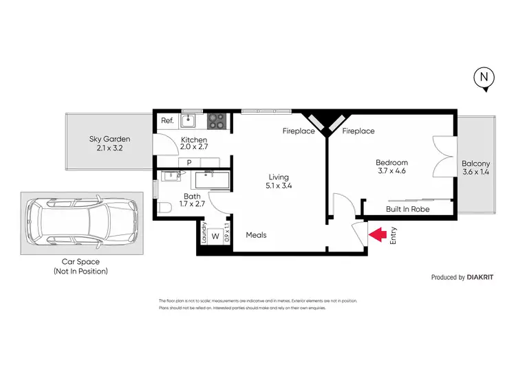 Floorplan of Homely apartment listing, 6/98 Barkly Street, St Kilda VIC 3182
