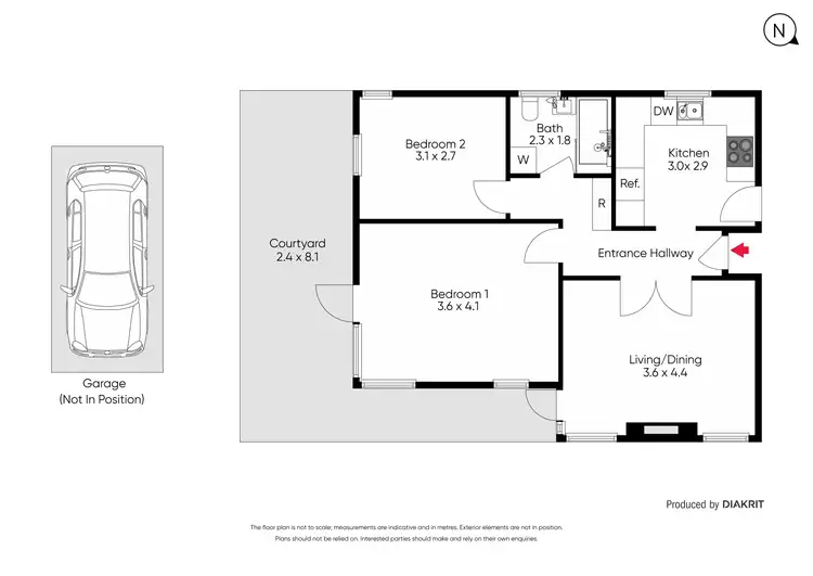 Floorplan of Homely apartment listing, 1/40 Burnett Street, St Kilda VIC 3182