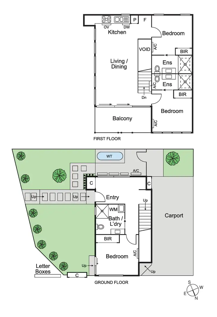 Floorplan of Homely townhouse listing, 1/5 Blenheim Street, St Kilda East VIC 3183
