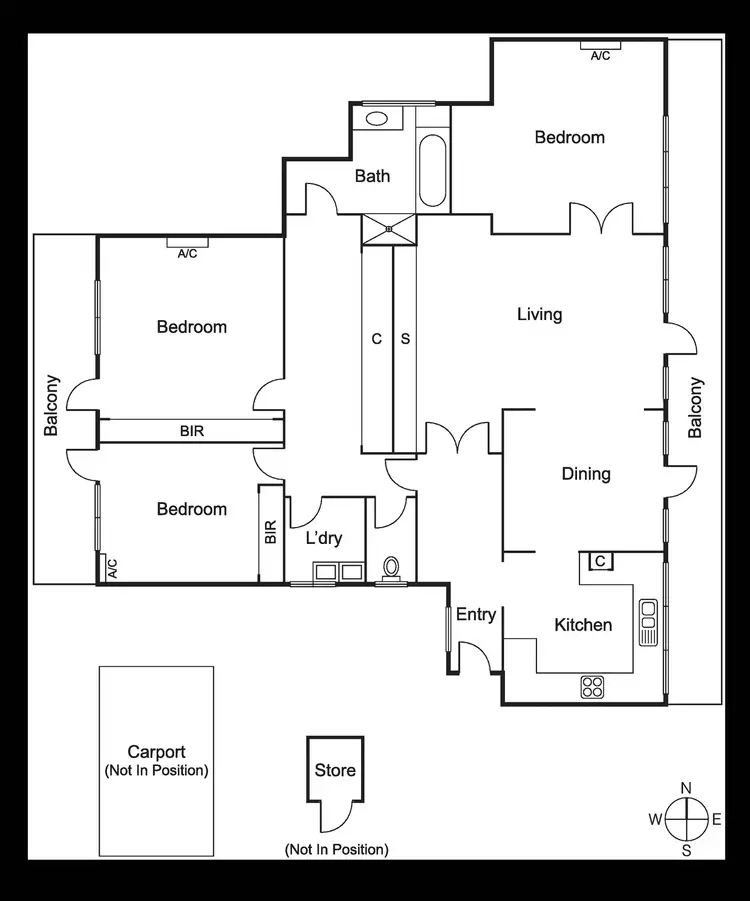 Floorplan of Homely apartment listing, 47 Khartoum Street, Caulfield North VIC 3161