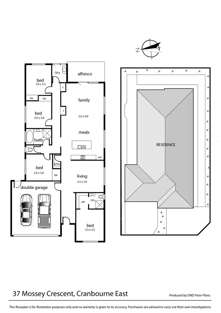 Floorplan of Homely house listing, 37 Mossey Crescent, Cranbourne East VIC 3977