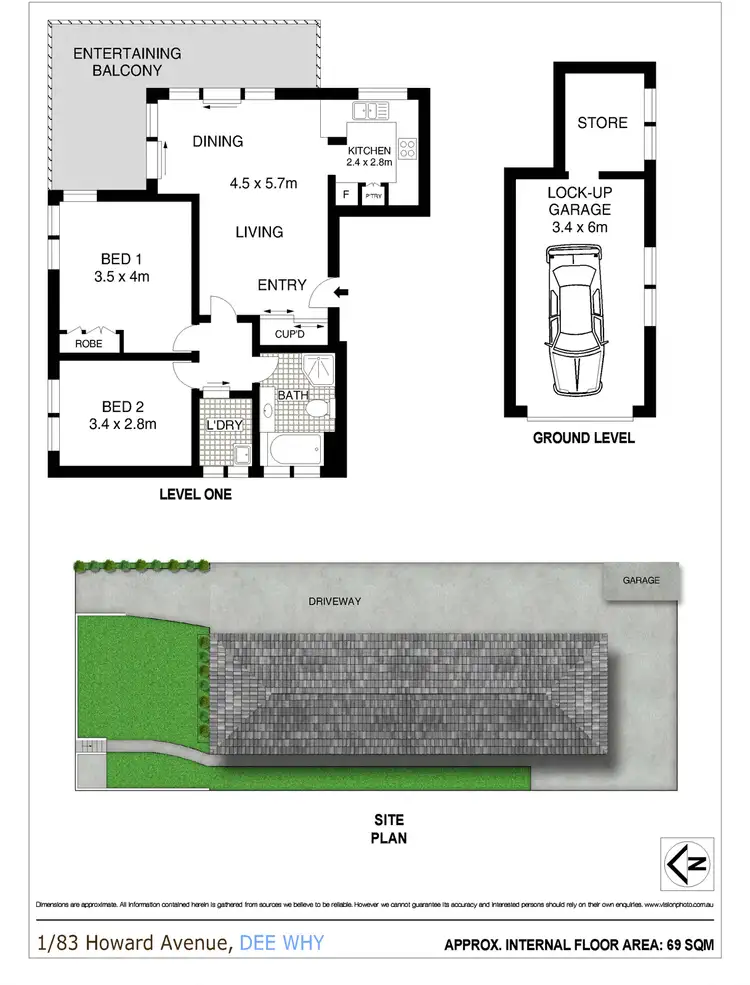 Floorplan of Homely apartment listing, 1/83 Howard Avenue, Dee Why NSW 2099