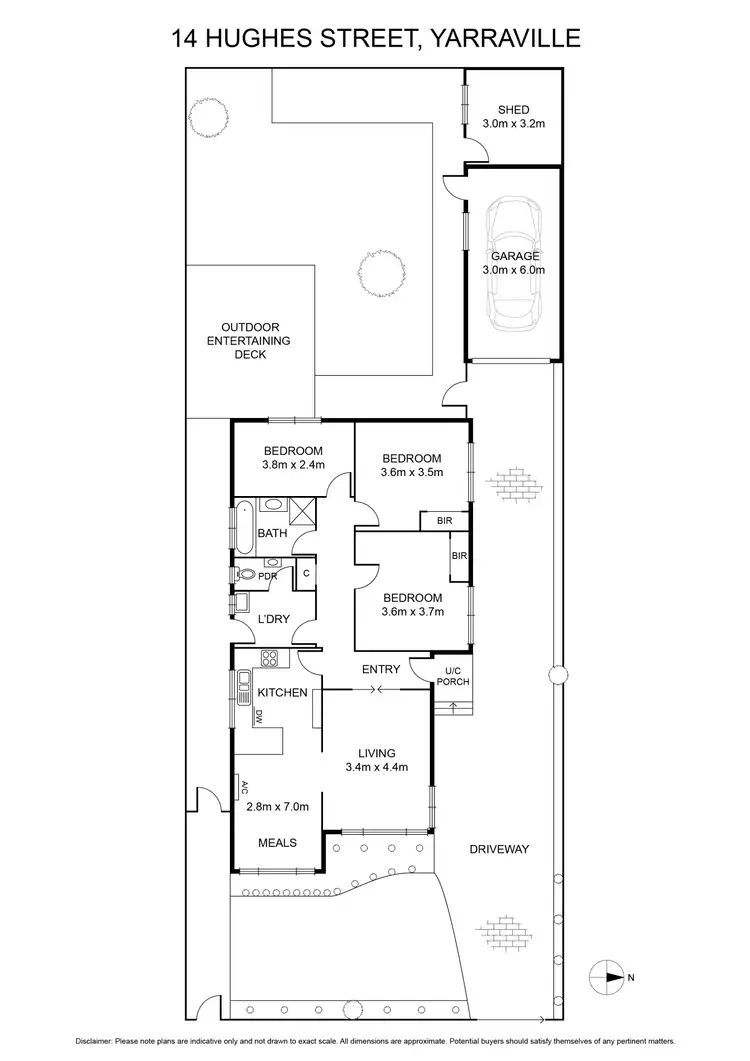 Floorplan of Homely house listing, 14 Hughes Street, Yarraville VIC 3013