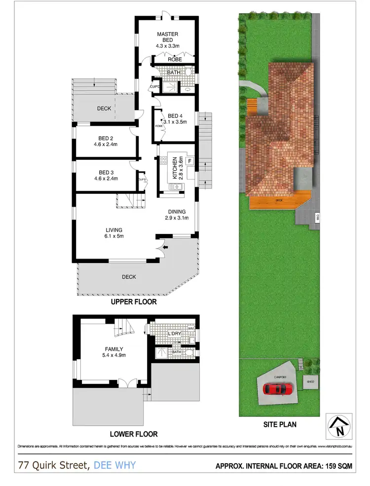 Floorplan of Homely house listing, 77 Quirk Street, Dee Why NSW 2099