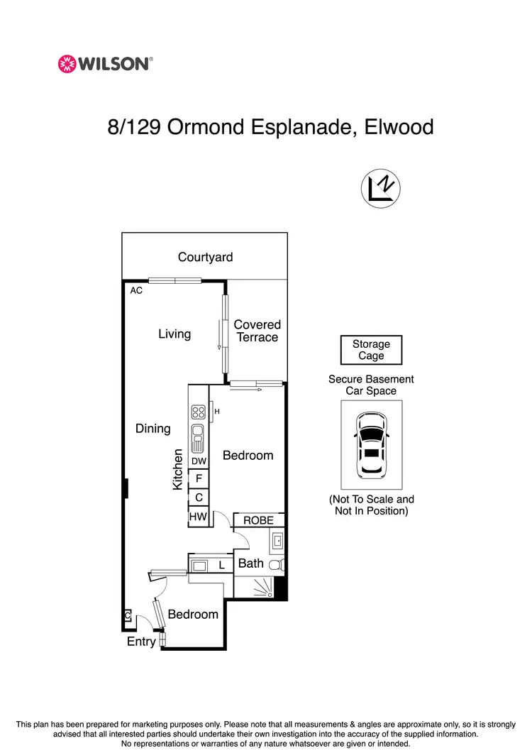 Floorplan of Homely apartment listing, 8/129-133 Ormond Esplanade, Elwood VIC 3184