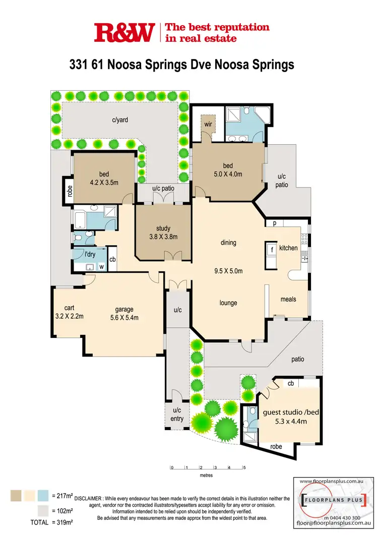 Floorplan of Homely villa listing, 331/61 Noosa Springs Drive, Noosa Springs QLD 4567