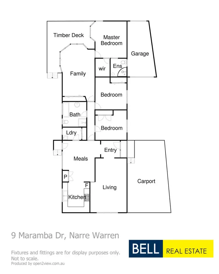 Floorplan of Homely house listing, 9 Maramba Drive, Narre Warren VIC 3805