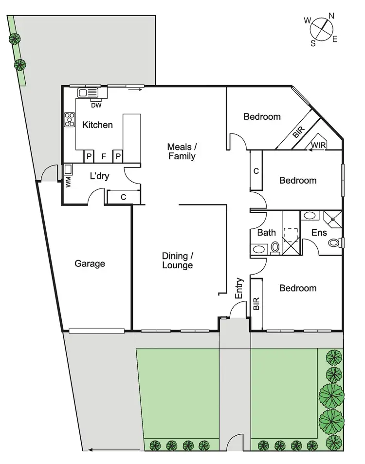 Floorplan of Homely unit listing, 1/2 Miriam Street, Caulfield VIC 3162