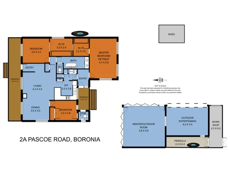 Floorplan of Homely house listing, 2A Pascoe Road, Boronia VIC 3155