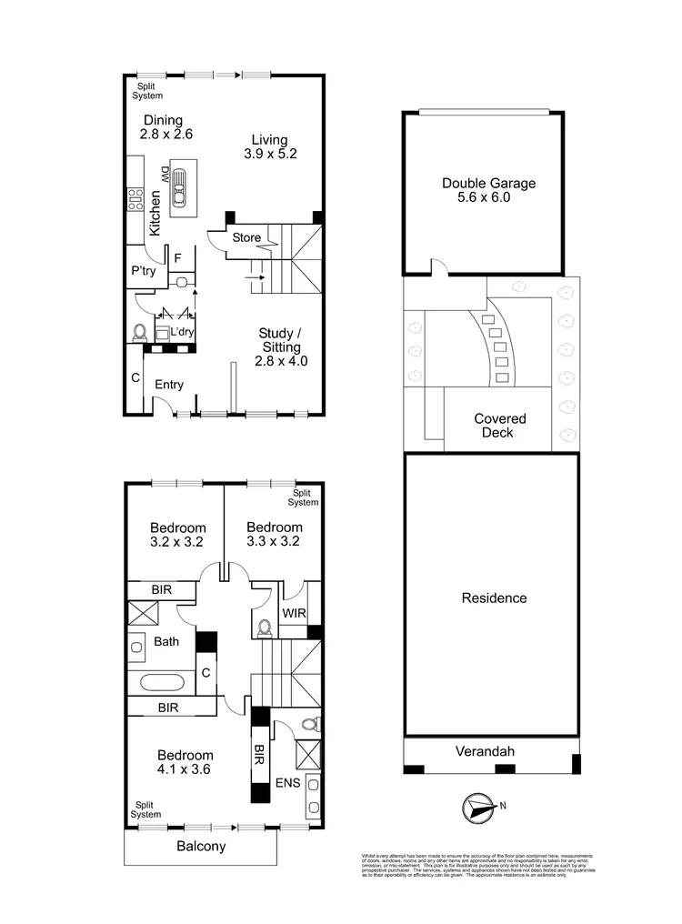 Floorplan of Homely townhouse listing, 7 Dante Walk, Mernda VIC 3754
