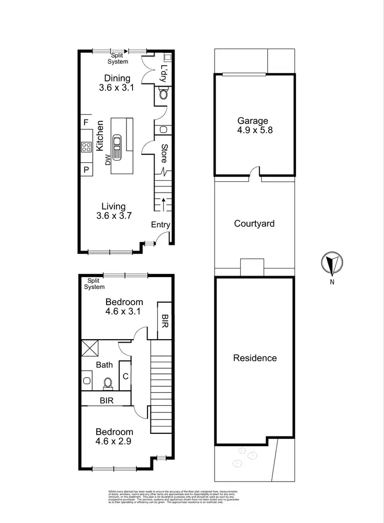 Floorplan of Homely townhouse listing, 56 Baronial Way, Craigieburn VIC 3064