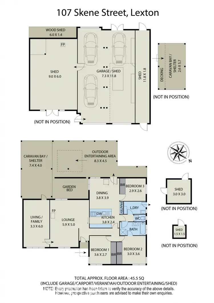 Floorplan of Homely house listing, 107 Skene Street, Lexton VIC 3352