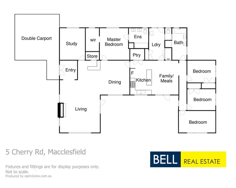 Floorplan of Homely house listing, 5 Cherry Road, Macclesfield VIC 3782