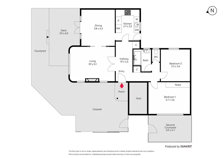 Floorplan of Homely townhouse listing, 1/39a Balaclava Road, St Kilda East VIC 3183
