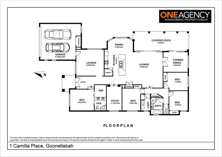 Floorplan of Homely house listing, 1 Camilla Place, Goonellabah NSW 2480