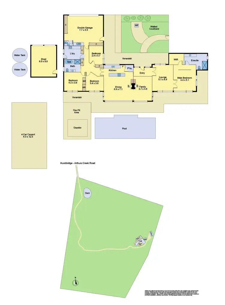 Floorplan of Homely house listing, 610 Hurstbridge-Arthurs Creek Road, Nutfield VIC 3099