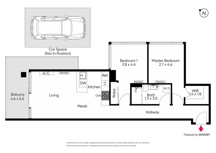 Floorplan of Homely apartment listing, B202/21 Inkerman  Street, St Kilda VIC 3182