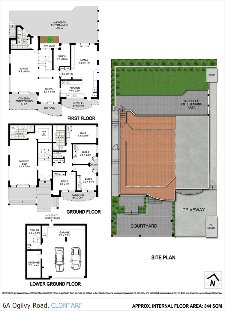 Floorplan of Homely house listing, 6A Ogilvy Road, Clontarf NSW 2093