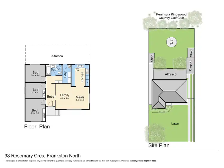 Floorplan of Homely house listing, 98 Rosemary Crescent, Frankston North VIC 3200