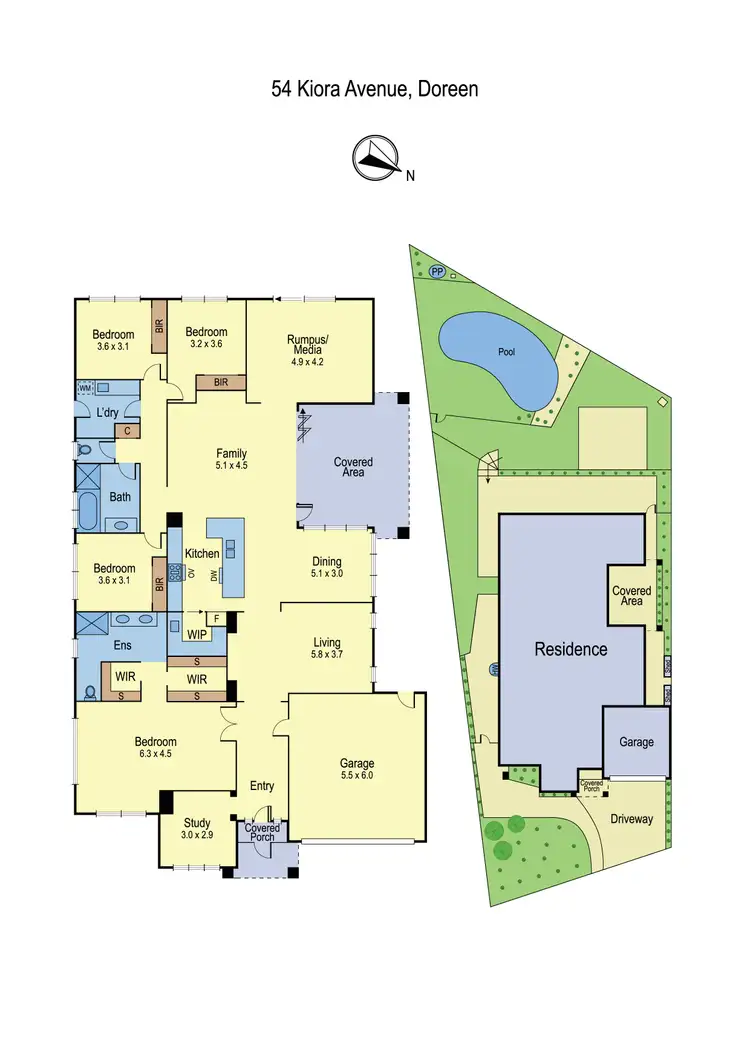 Floorplan of Homely house listing, 54 Kiora Avenue, Doreen VIC 3754