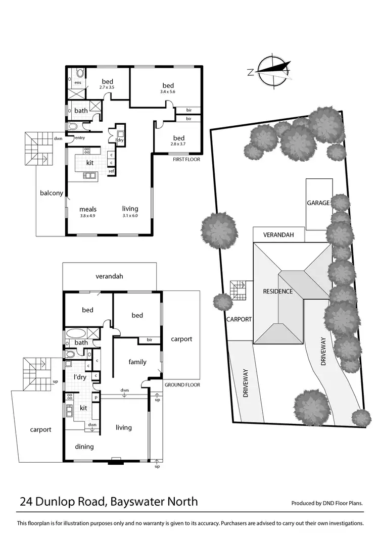 Floorplan of Homely house listing, 24 Dunlop Avenue, Bayswater North VIC 3153