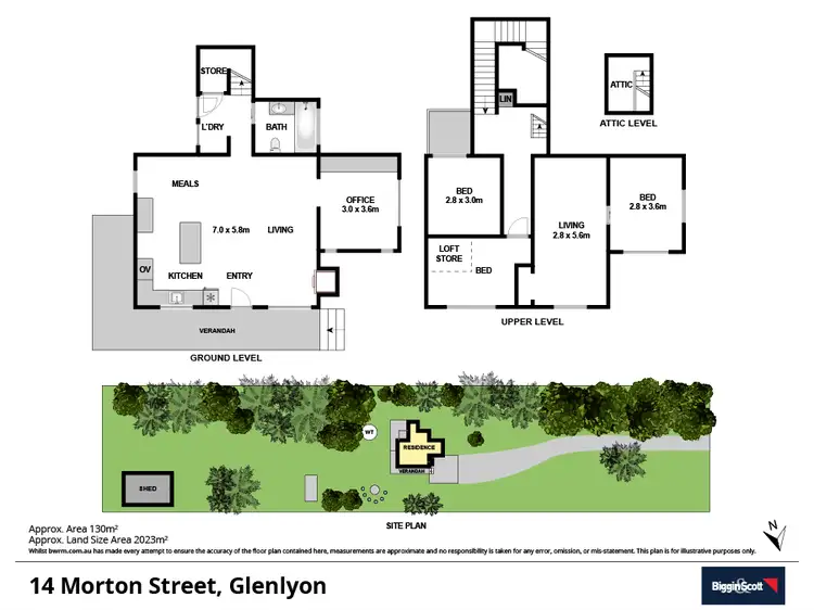 Floorplan of Homely house listing, 14 Morton Street, Glenlyon VIC 3461